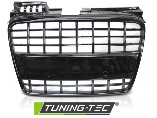 Upgrade Sportgrill / Kühlergrill für Audi A4 B7 (8E) 04-08 Hochglanz schwarz